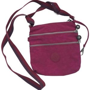 Kipling Red Nylon Small Crossbody Bag